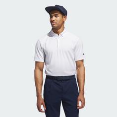 Rückansicht von adidas Go-to Rise Print Poloshirt Funktionsshirt Herren White