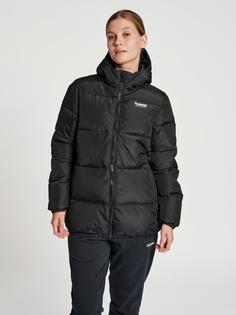 Rückansicht von hummel hmlLGC NICOLA PUFF JACKET Trainingsjacke Damen BLACK