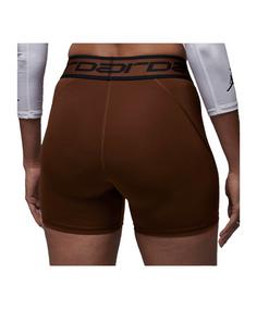 Rückansicht von Nike J Sport Short Damen Shorts Damen braunschwarz