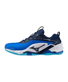Mizuno Weiß Hallenschuhe Herren blau