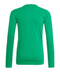 Rückansicht von adidas Team Base Top langarm Kids Dunkel Funktionsshirt Kinder gruen
