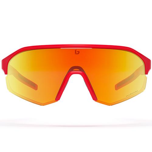 Rückansicht von Bollé LIGHTSHIFTER XL Sportbrille red matte-phantom brown red