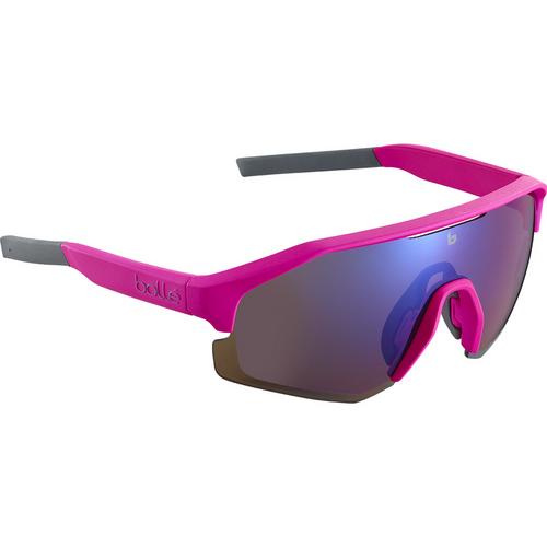 Rückansicht von Bollé LIGHTSHIFTER Sportbrille pink matte-brown blue cat 3