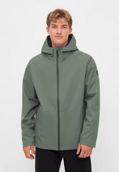 Rückansicht von Derbe Deutby Regenjacke Herren olive black