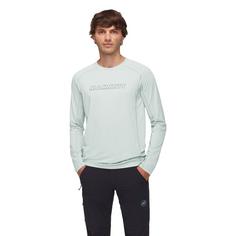 Rückansicht von Mammut Selun FLLogo Langarmshirt Herren silver sage