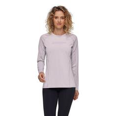 Rückansicht von Mammut Selun FL Logo Langarmshirt Damen alpine calamint