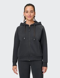 Rückansicht von VENICE BEACH VB Dillah Sweatjacke Damen anthracite