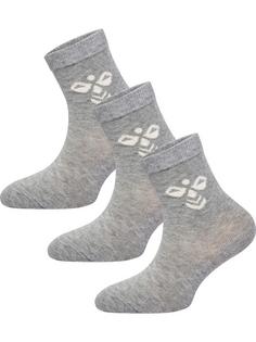 hummel SUTTON 3-PACK SOCK Freizeitsocken Kinder GREY MELANGE