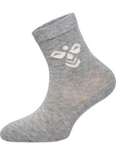 Rückansicht von hummel SUTTON 3-PACK SOCK Freizeitsocken Kinder GREY MELANGE
