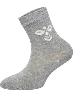 Rückansicht von hummel SUTTON 3-PACK SOCK Freizeitsocken Kinder BLACK/GREY MELANGE/BLUE NIGHTS