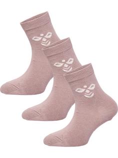hummel SUTTON 3-PACK SOCK Freizeitsocken Kinder WOODROSE