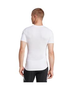 Rückansicht von adidas Techfit Underwear Shirt Weiß Funktionsshirt Herren weiss