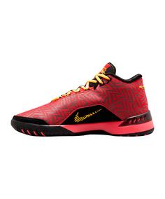 Rückansicht von Nike LeBron NXXT Genisus Hallenschuhe Herren rotorangeschwarz