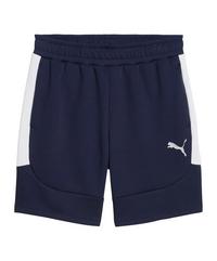 PUMA teamEVOSTRIPE Short Fu&szlig;ballshorts Herren - blausilber