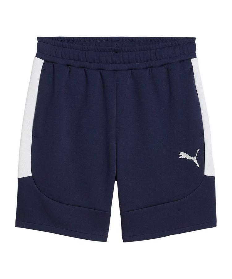 PUMA PUMA teamEVOSTRIPE Short Fu&szlig;ballshorts Herren - blausilber - 0 | SportScheck