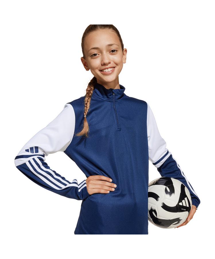 adidas adidas Squadra 25 HalfZip Sweatshirt Kids Funktionssweatshirt Kinder - blauweiss - 1 | SportScheck