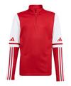 adidas Squadra 25 HalfZip Sweatshirt Kids Funktionssweatshirt Kinder - rotweiss