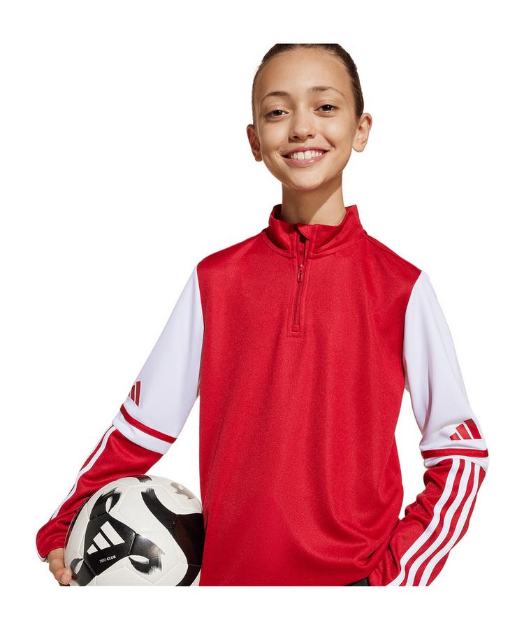 adidas adidas Squadra 25 HalfZip Sweatshirt Kids Funktionssweatshirt Kinder - rotweiss - 0 | SportScheck