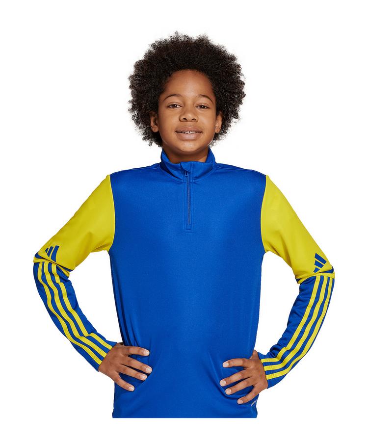 adidas adidas Squadra 25 HalfZip Sweatshirt Kids Funktionssweatshirt Kinder - blaugelb - 0 | SportScheck