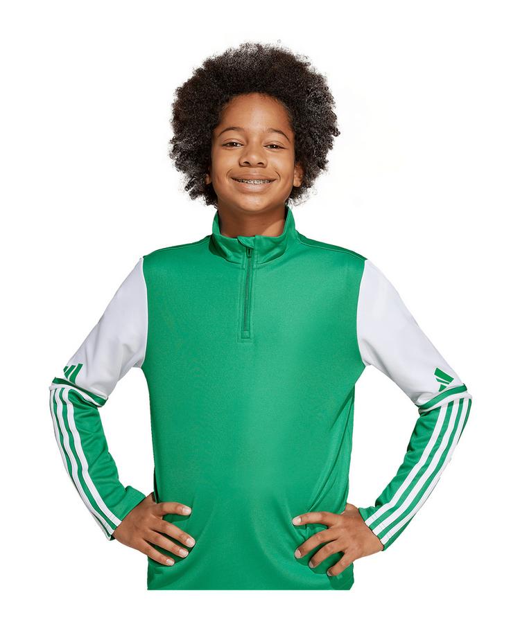 adidas adidas Squadra 25 HalfZip Sweatshirt Kids Funktionssweatshirt Kinder - gruenweiss - 2 | SportScheck