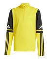 adidas Squadra 25 HalfZip Sweatshirt Kids Funktionssweatshirt Kinder - gelbschwarzweiss