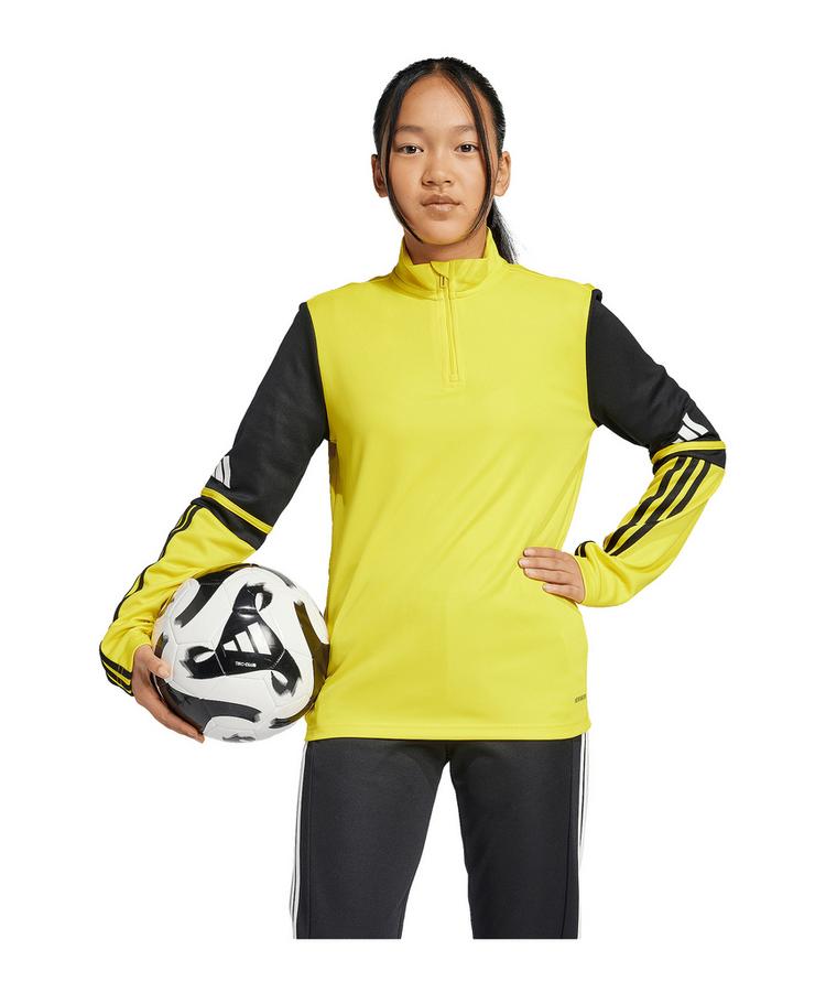 adidas adidas Squadra 25 HalfZip Sweatshirt Kids Funktionssweatshirt Kinder - gelbschwarzweiss - 0 | SportScheck