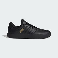 adidas VL Court 3.0 Schuh Sneaker Core Black / Core Black / Gold Metallic