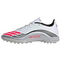 adidas F50 Messi League TF Fu&szlig;ballschuh Fu&szlig;ballschuhe - Cloud White / Lucid Red / Silver Metallic