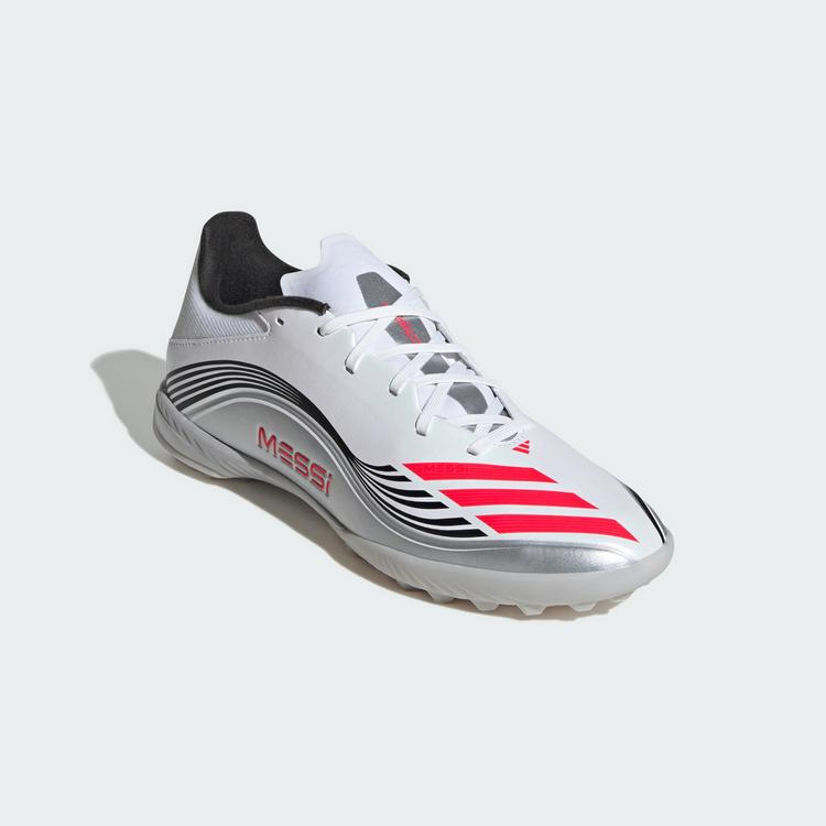adidas adidas F50 Messi League TF Fu&szlig;ballschuh Fu&szlig;ballschuhe - Cloud White / Lucid Red / Silver Metallic - 2 | SportScheck