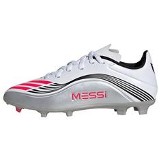adidas F50 Messi League Kids FG/MG Fußballschuh Fußballschuhe Kinder Cloud White / Lucid Red / Silver Metallic