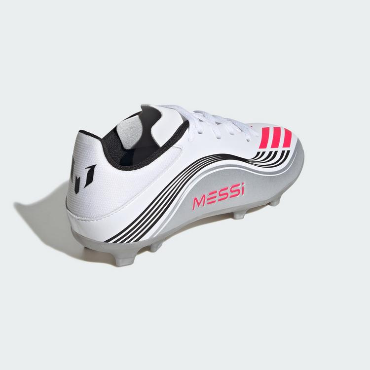 adidas adidas F50 Messi League Kids FG/MG Fu&szlig;ballschuh Fu&szlig;ballschuhe Kinder - Cloud White / Lucid Red / Silver Metallic - 3 | SportScheck
