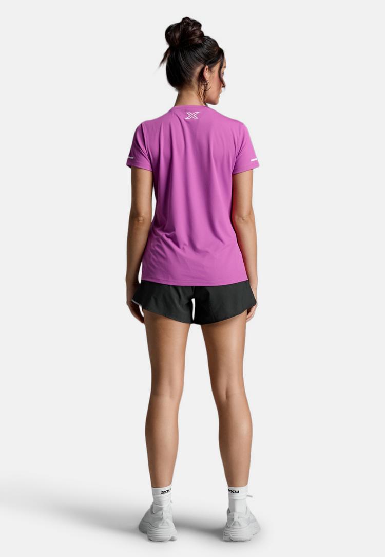 2XU 2XU Aero Funktionsshirt Damen - hyper violet-white reflective - 1 | SportScheck