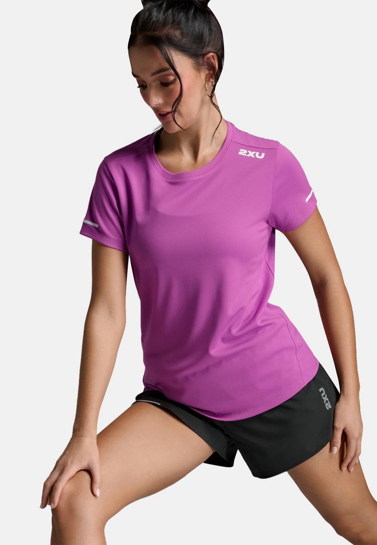 2XU 2XU Aero Funktionsshirt Damen - hyper violet-white reflective - 3 | SportScheck