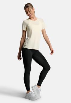 Rückansicht von 2XU Aero Tee Funktionsshirt Damen pixel lemon-white reflective