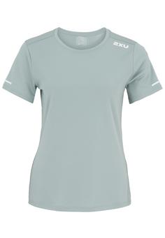 2XU Aero Tee Funktionsshirt Damen smoke blue-white reflective
