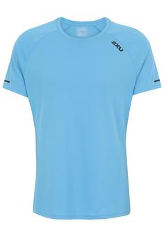 2XU Aero Tee Funktionsshirt Herren azure-black reflective