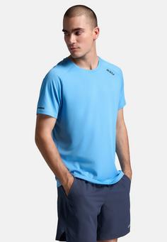 Rückansicht von 2XU Aero Tee Funktionsshirt Herren azure-black reflective