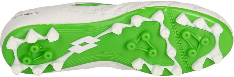 Lotto Lotto Stadio 300 III Fu&szlig;ballschuhe Herren - 1NJ All White/Spring Green - 4 | SportScheck
