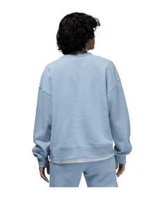 Rückansicht von Nike Brooklyn Fleece Crewneck Sweatshirt Sweatshirt Herren blaugrau