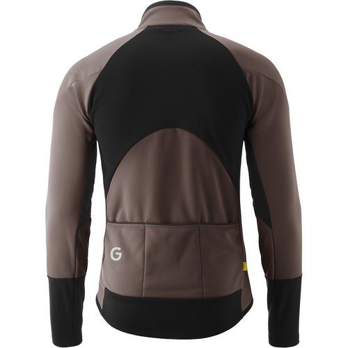 Rückansicht von Gonso Road Jacket Softshell 2 Fahrradjacke Herren Braun