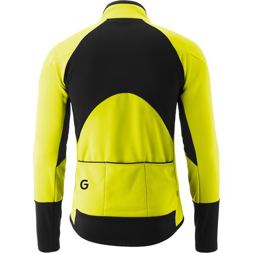 Rückansicht von Gonso Road Jacket Softshell 2 Fahrradjacke Herren Gelb