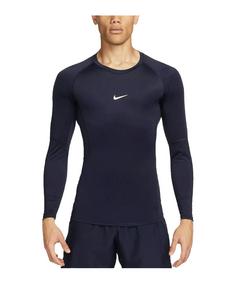 Nike Pro Dri-Fit Training Underwear Shirt Laufshirt Herren blauweiss