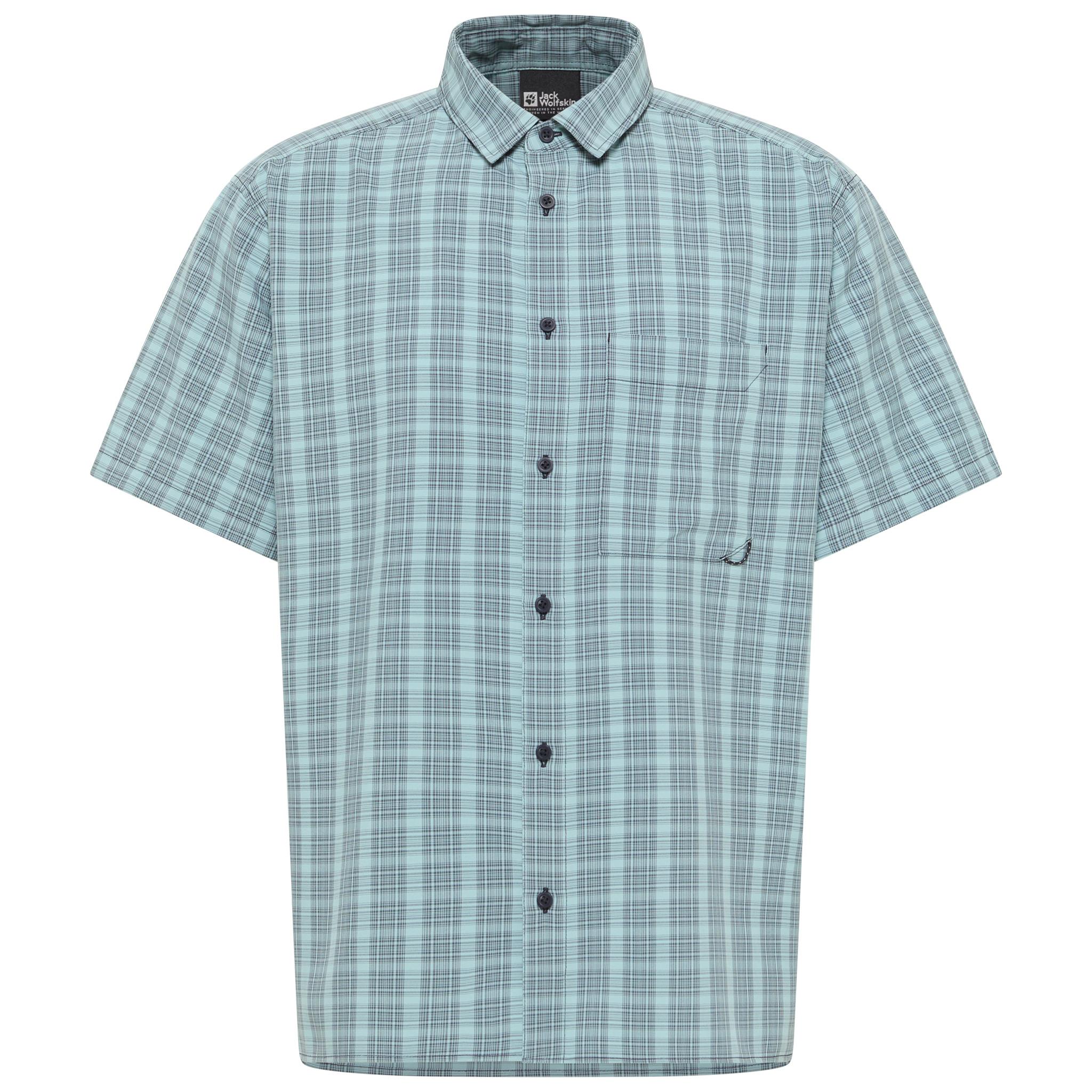 Jack Wolfskin MESETA SHIRT M Funktionsshirt Herren - CHECK dark navy