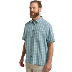 Rückansicht von Jack Wolfskin MESETA SHIRT M Funktionsshirt Herren CHECK dark navy