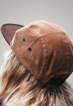 Rückansicht von NIKIN TreeCap Baseball Corduroy Cap caramel