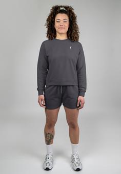 Rückansicht von NIKIN TreeShorts Jogging Women Shorts Damen Anthrazit