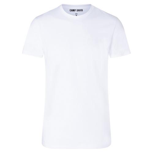 Rückansicht von CAMP DAVID T-Shirt T-Shirt Herren Wei&szlig;/Schwarz
