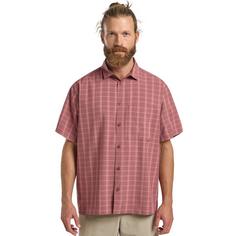 Rückansicht von Jack Wolfskin MESETA SHIRT M Funktionsshirt Herren CHECK dark rust