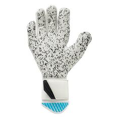 Rückansicht von Uhlsport FM Cybertec Supergrip+ HN Torwarthandschuhe Kinder weiß/cyberblau/schwarz
