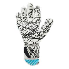 Rückansicht von Uhlsport FM Cybertec Ultragrip SC Torwarthandschuhe Kinder weiß/cyberblau/schwarz